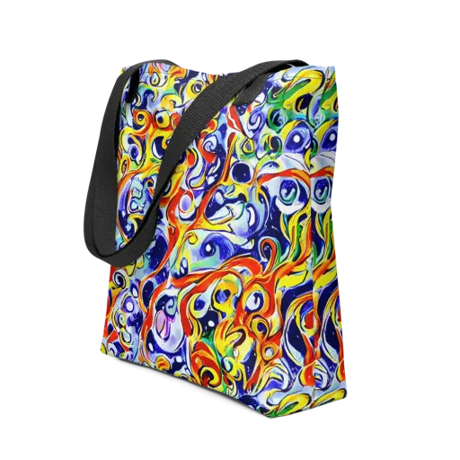 Painted Comet on a Tote Bag