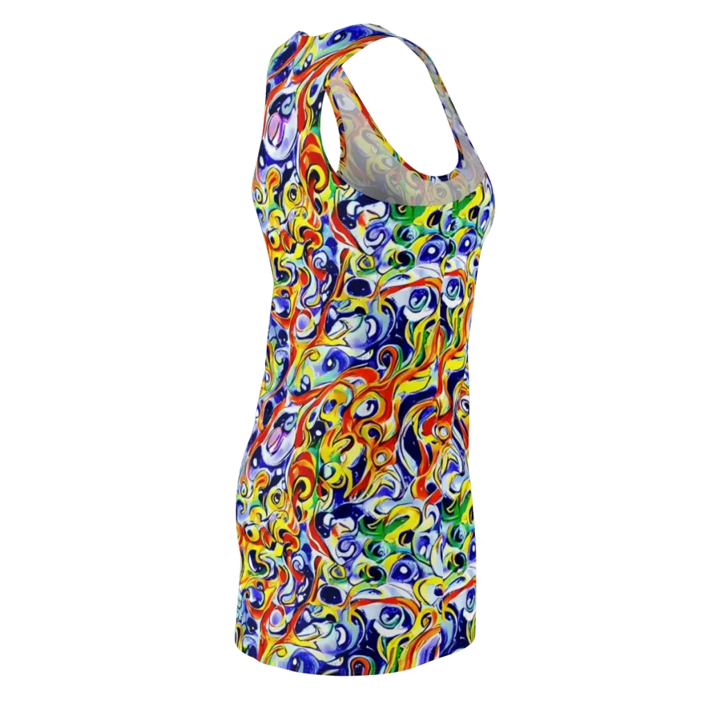 Painted Comet on Racerback Dress — Back Side