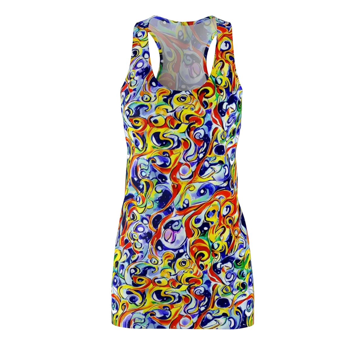Painted Comet on Racerback Dress — Front