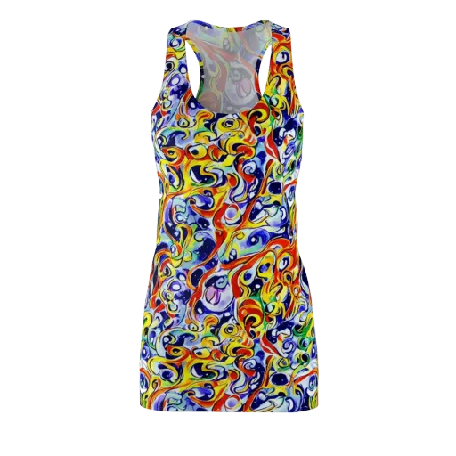 Painted Comet on a Racerback Dress