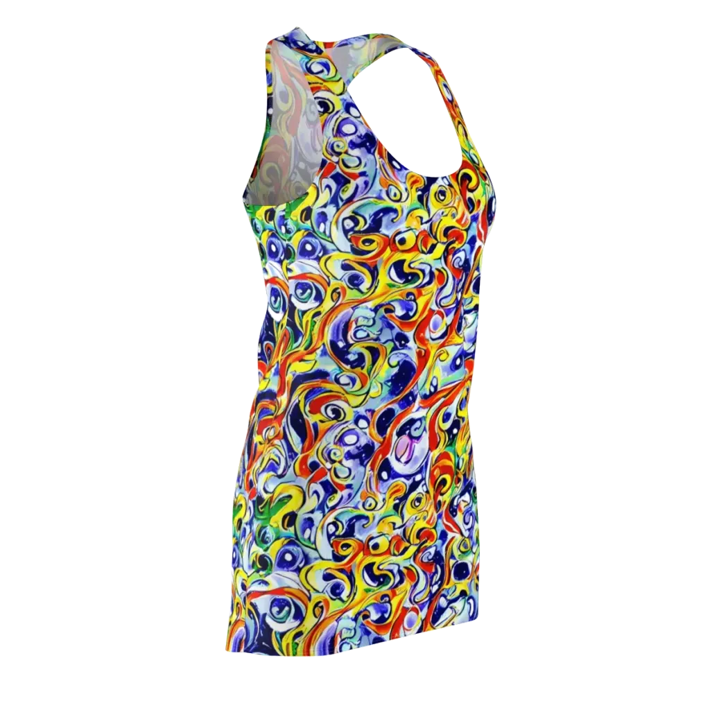 Painted Comet on Racerback Dress — Front Side