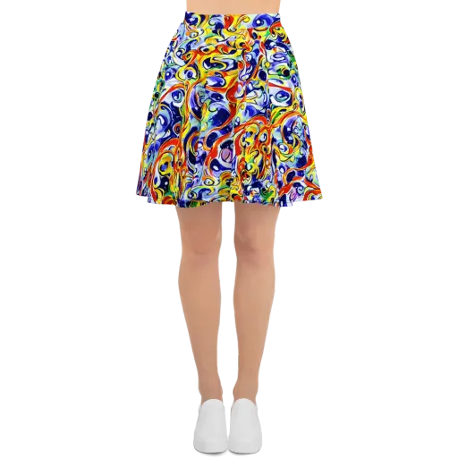 Painted Comet on a Skater Skirt