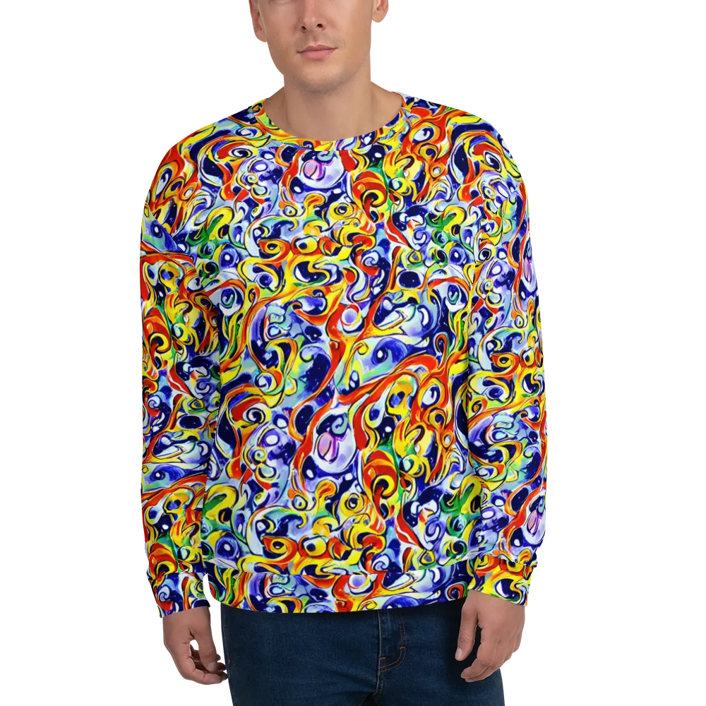 Painted Comet on Sweatshirt — Front