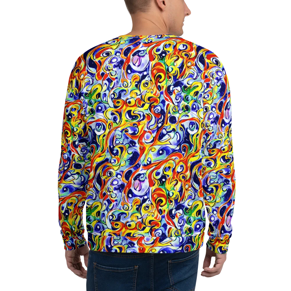 Painted Comet on Sweatshirt — Back