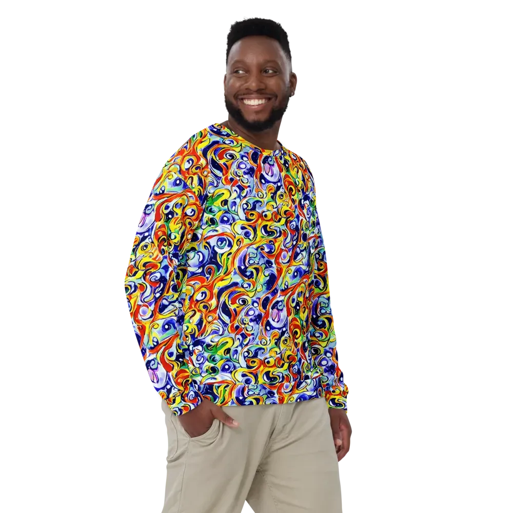 Painted Comet on Sweatshirt — Front