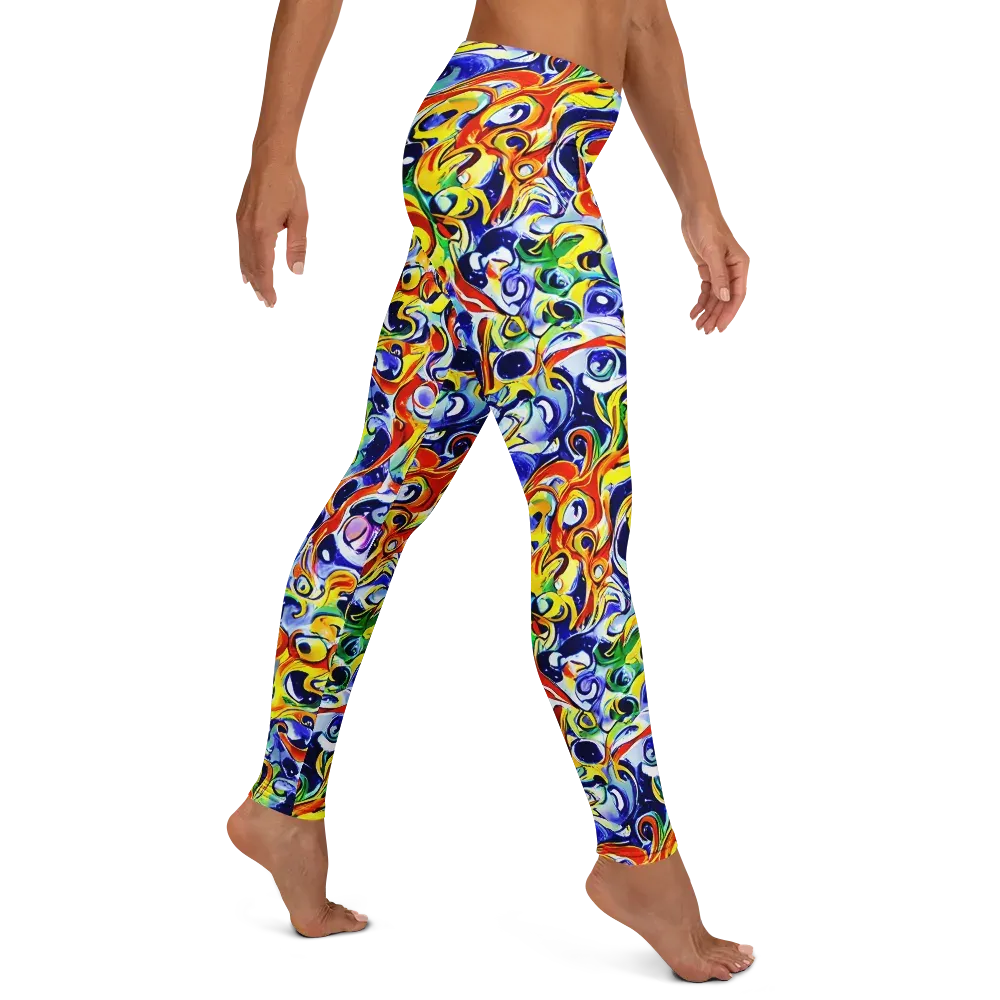 Painted Comet on Leggings — Right