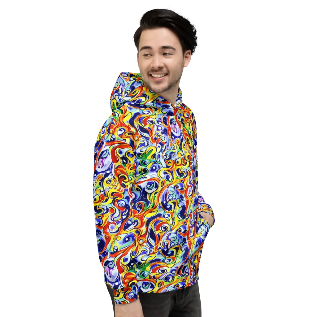 Painted Comet on Hoodie — Right