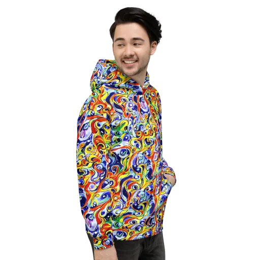 Painted Comet on a Hoodie