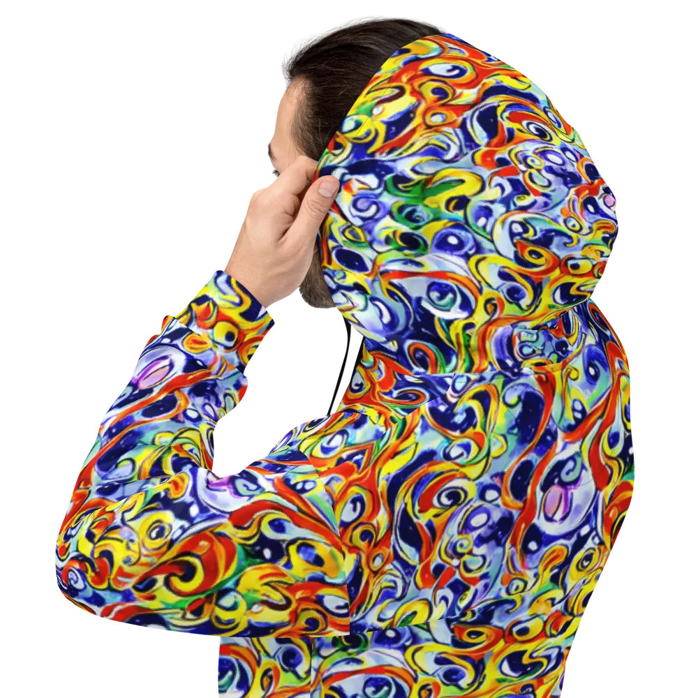 Painted Comet on Hoodie — Back