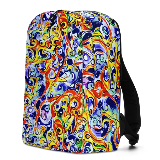 Painted Comet on a Minimalist Backpack