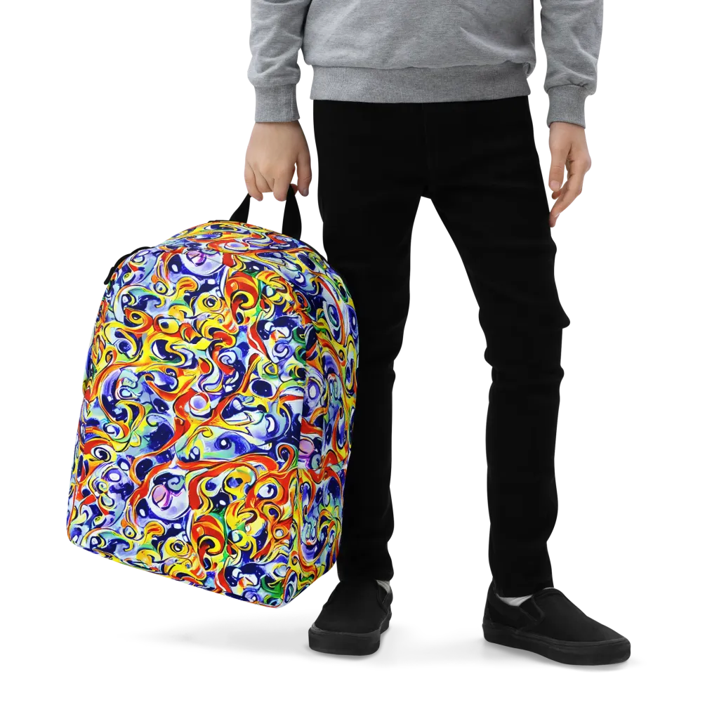 Painted Comet on Minimalist Backpack — Zoomed-in