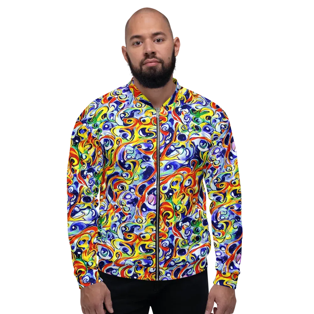 Painted Comet on Bomber Jacket — Front