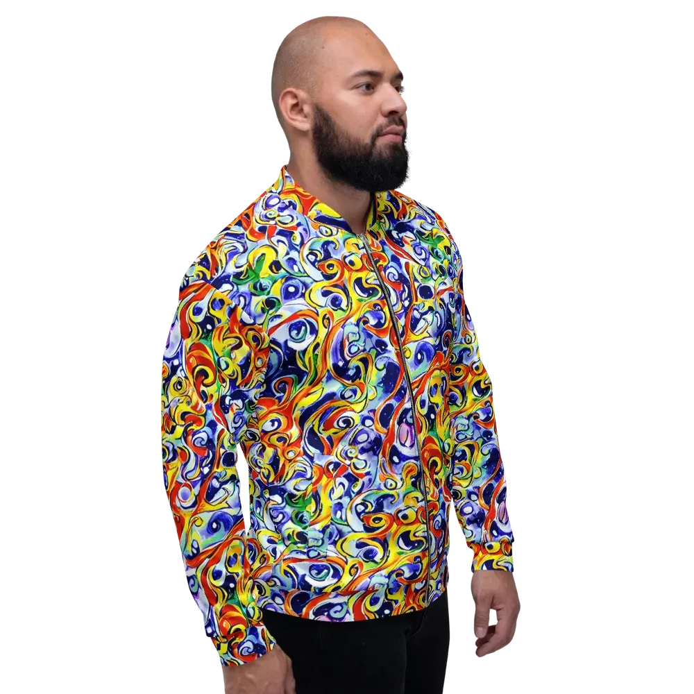 Painted Comet on Bomber Jacket — Right