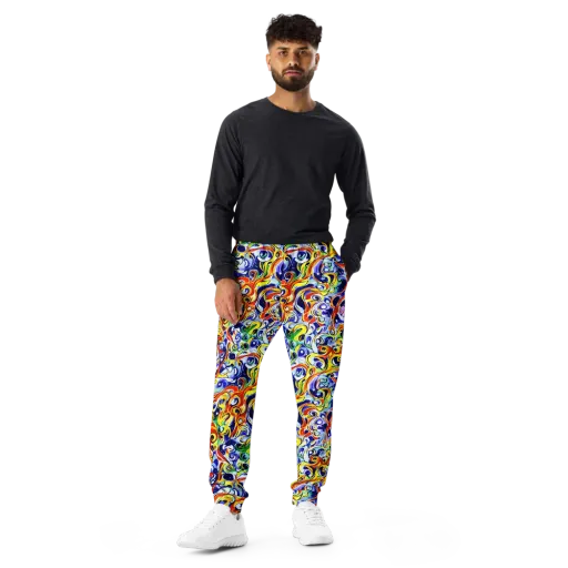 Painted Comet on a Men's Joggers