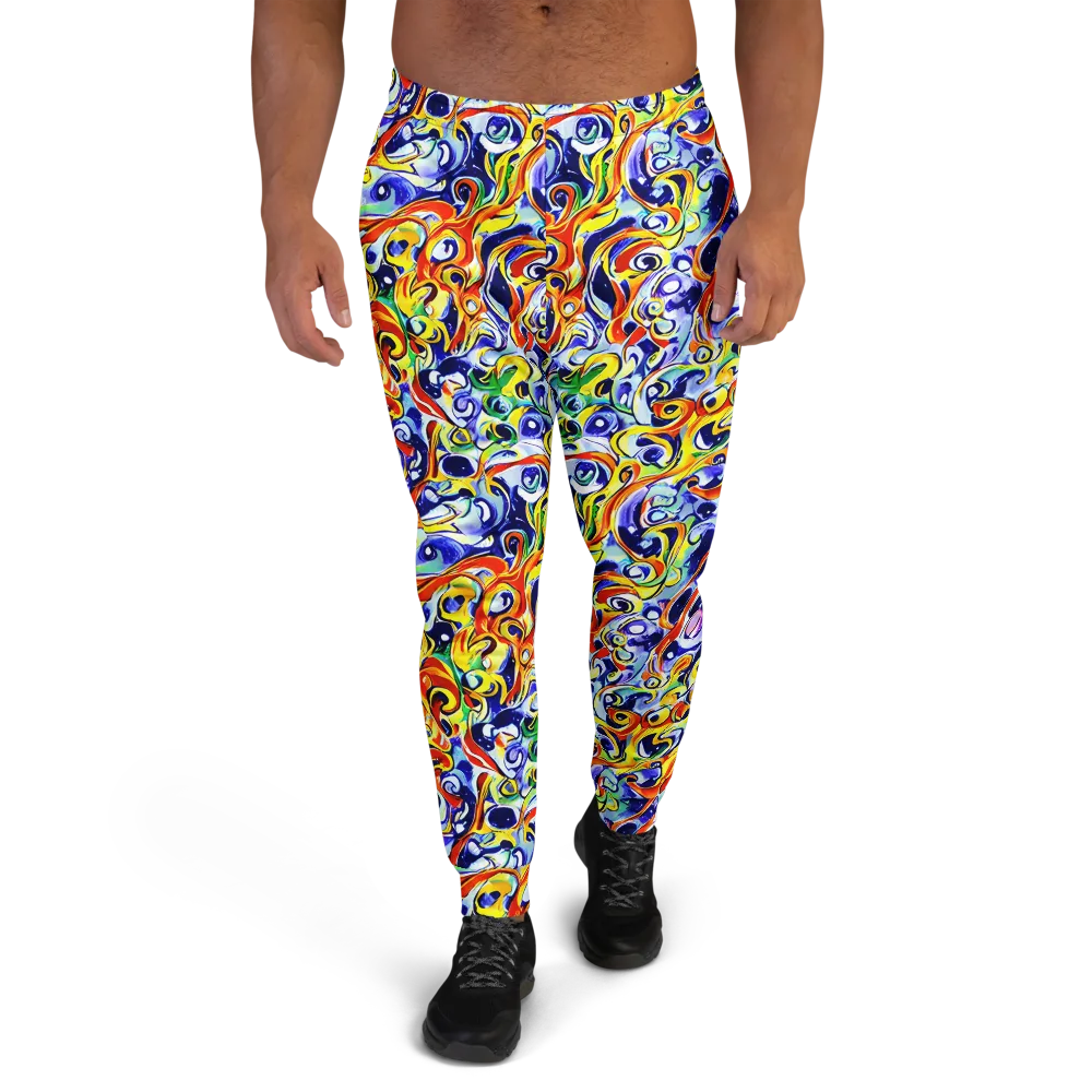 Painted Comet on Men's Joggers — Front