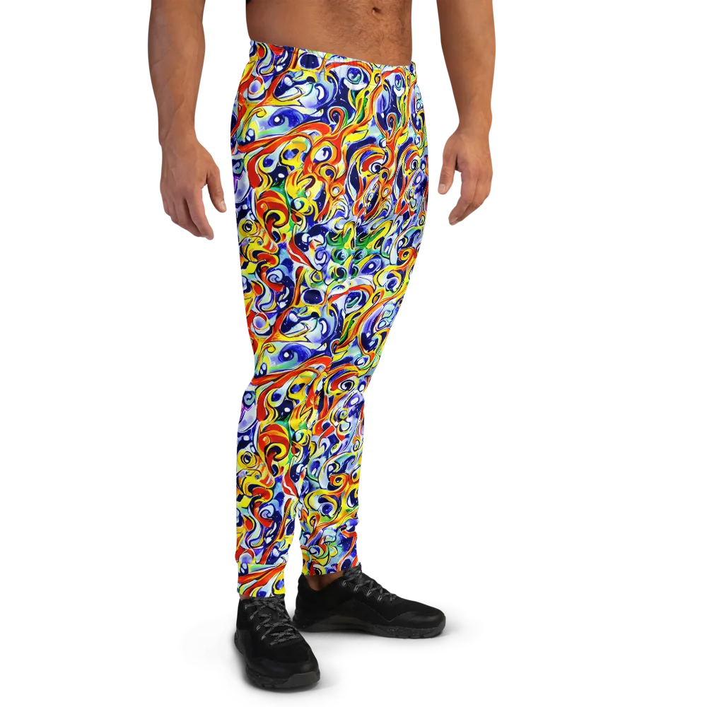 Painted Comet on Men's Joggers — Right