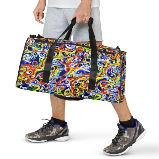 Painted Comet on a Duffle Bag