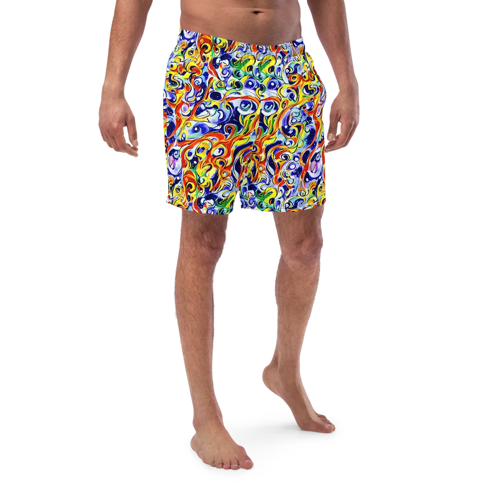 Painted Comet on Swim Trunks — Front