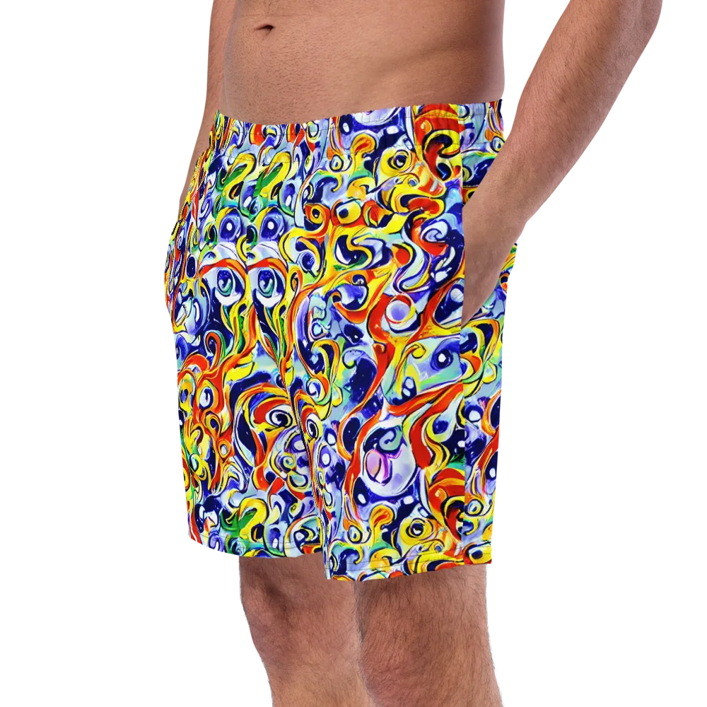 Painted Comet on Swim Trunks — Left Front