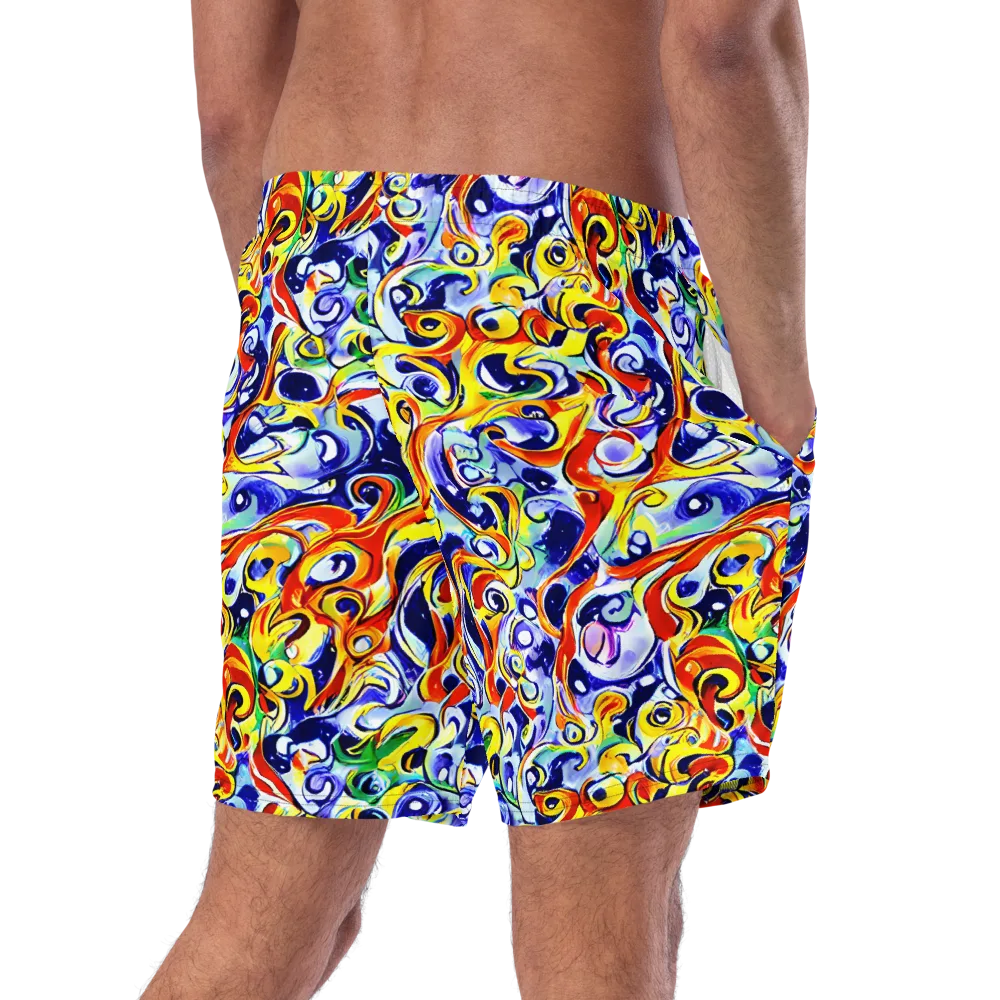 Painted Comet on Swim Trunks — Right Back