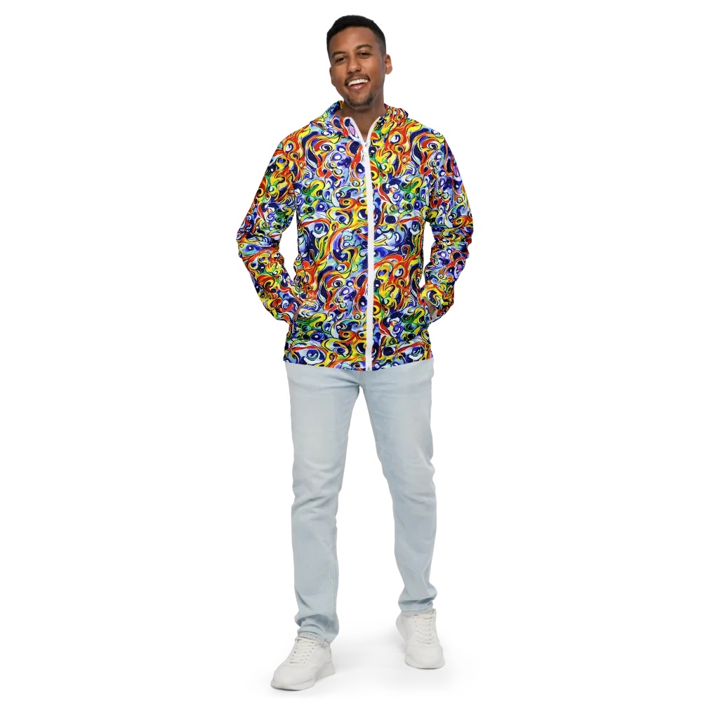 Painted Comet on Men's Windbreaker — Front