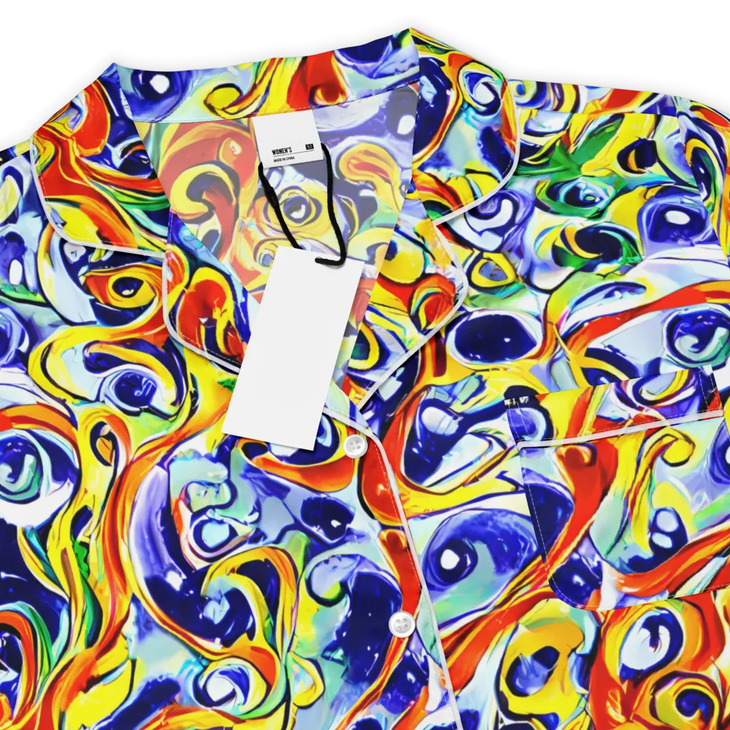 Painted Comet on Women's Short Sleeve Pajama Top — Product details