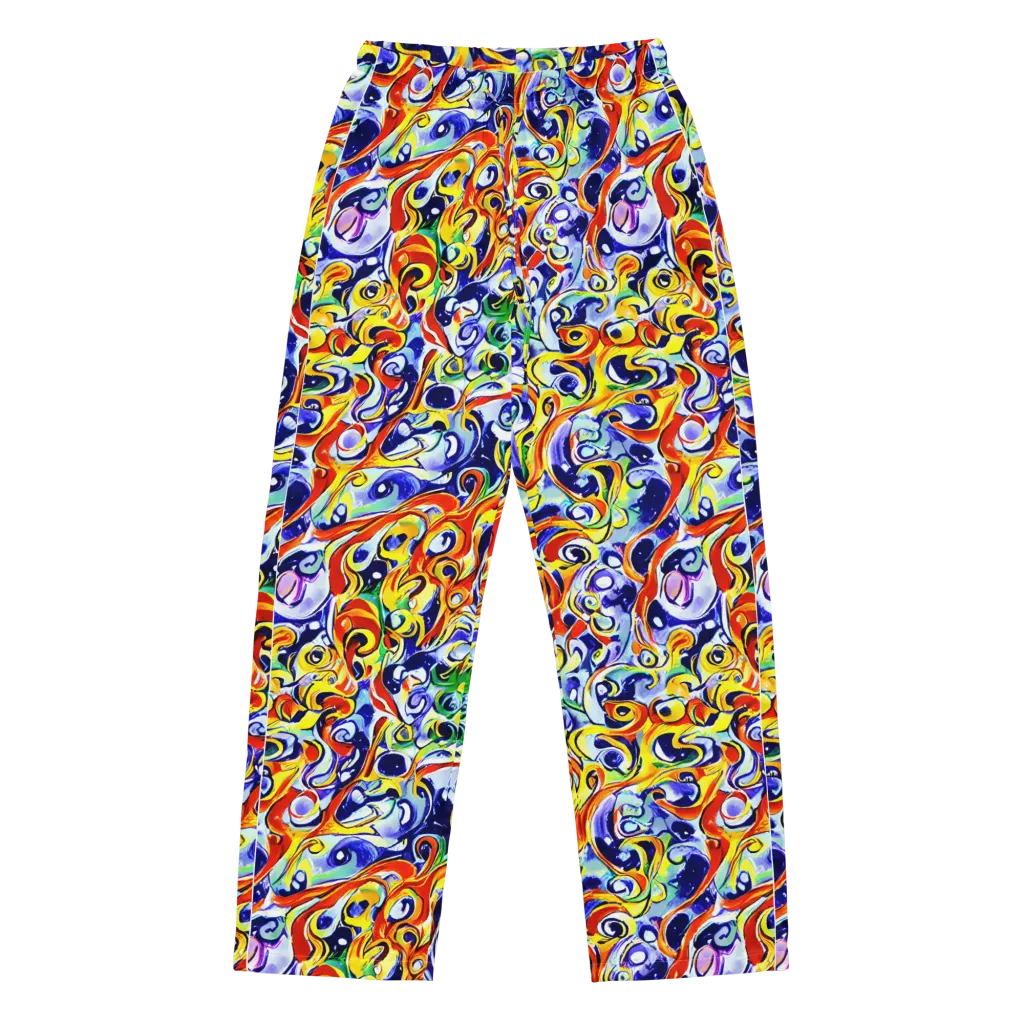 Painted Comet on Women's Pajama Pants — Front