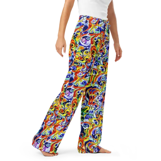 Painted Comet on a Women's Pajama Pants