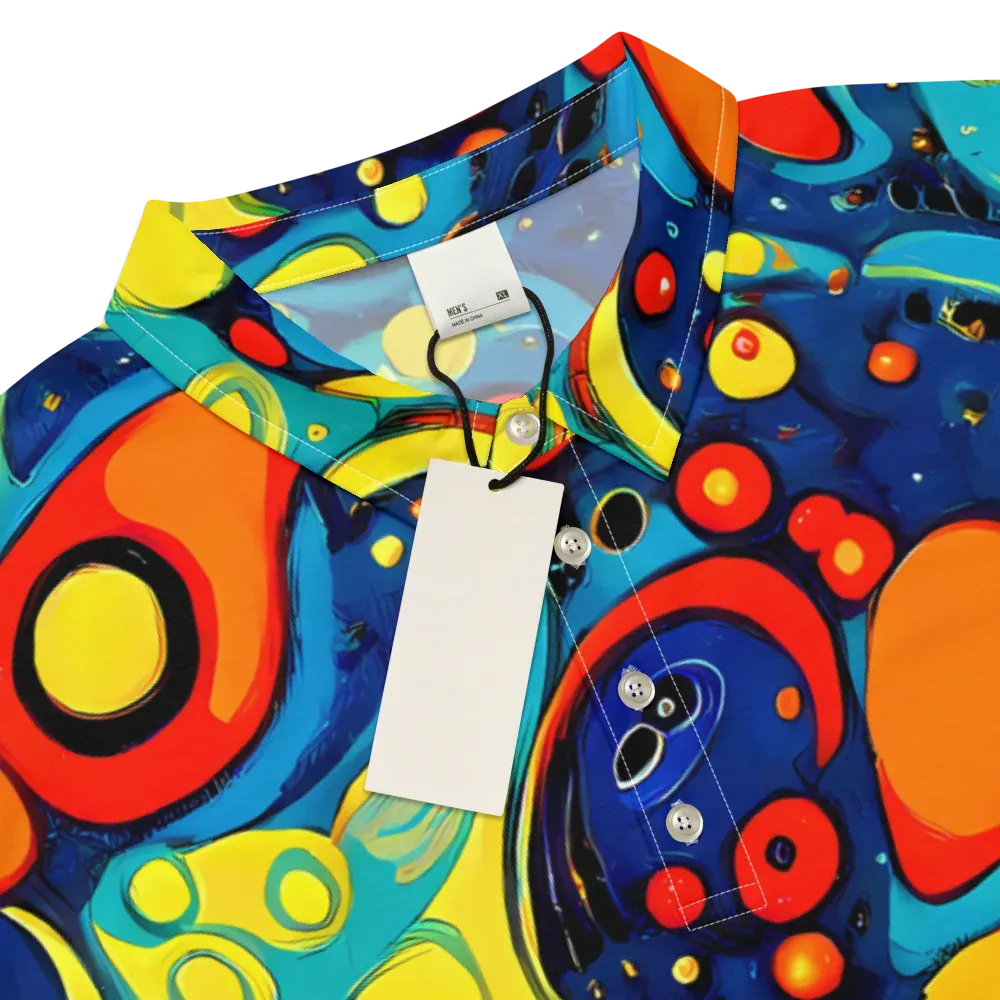 Vivid Amoeba on Men's Slim Fit Polo Shirt — Product details