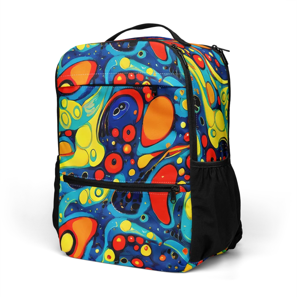 Vivid Amoeba on Utility Backpack — Left Front