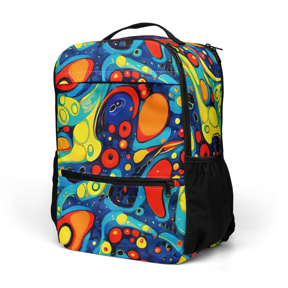 Vivid Amoeba on Utility Backpack — Left Front