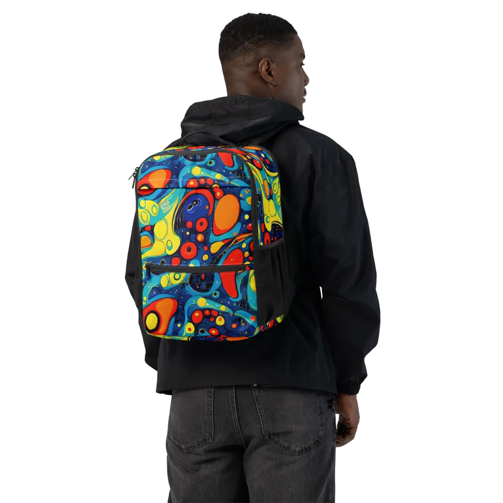 Vivid Amoeba on Utility Backpack — Back