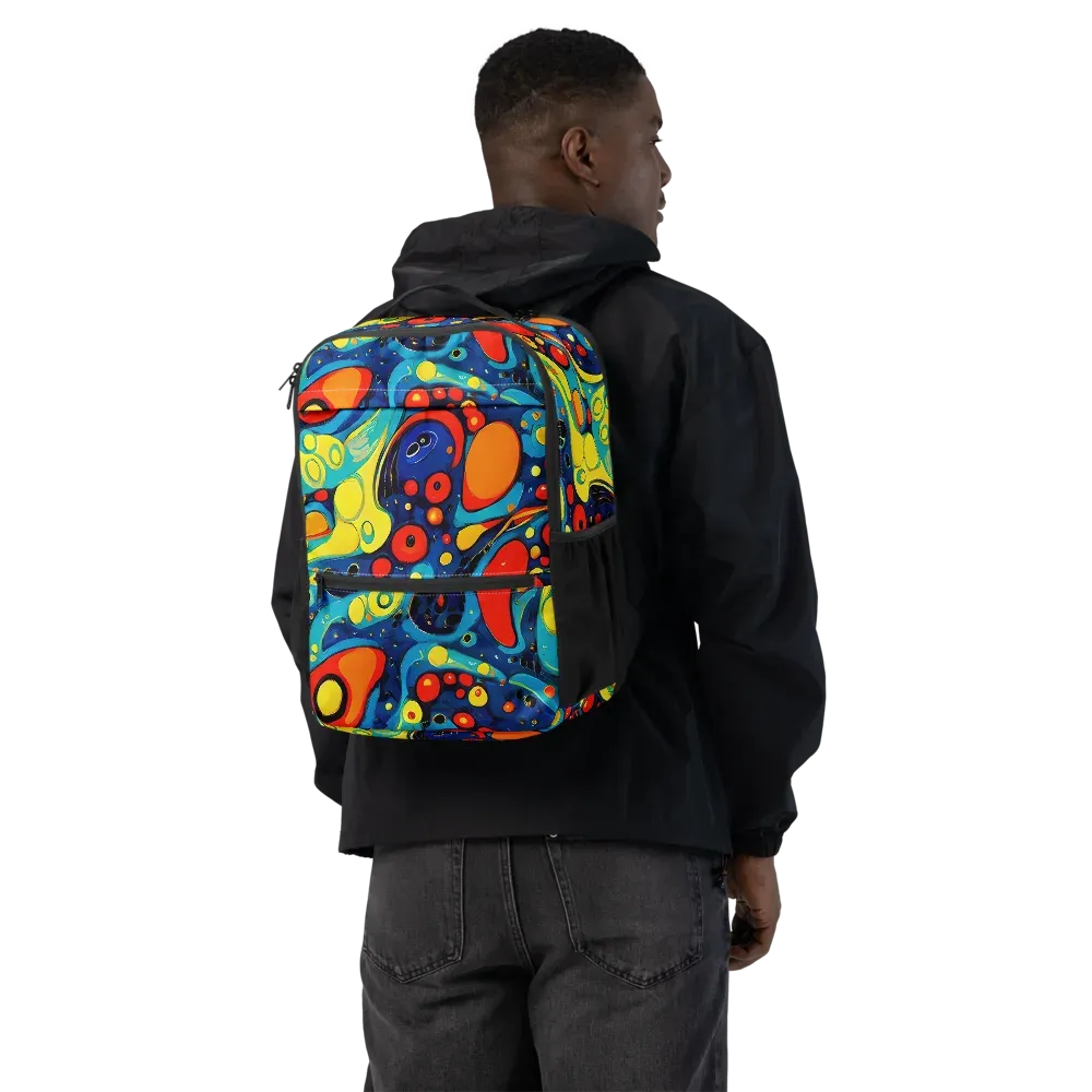 Vivid Amoeba on Utility Backpack — Back