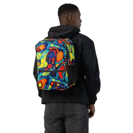 Vivid Amoeba on a Utility Backpack