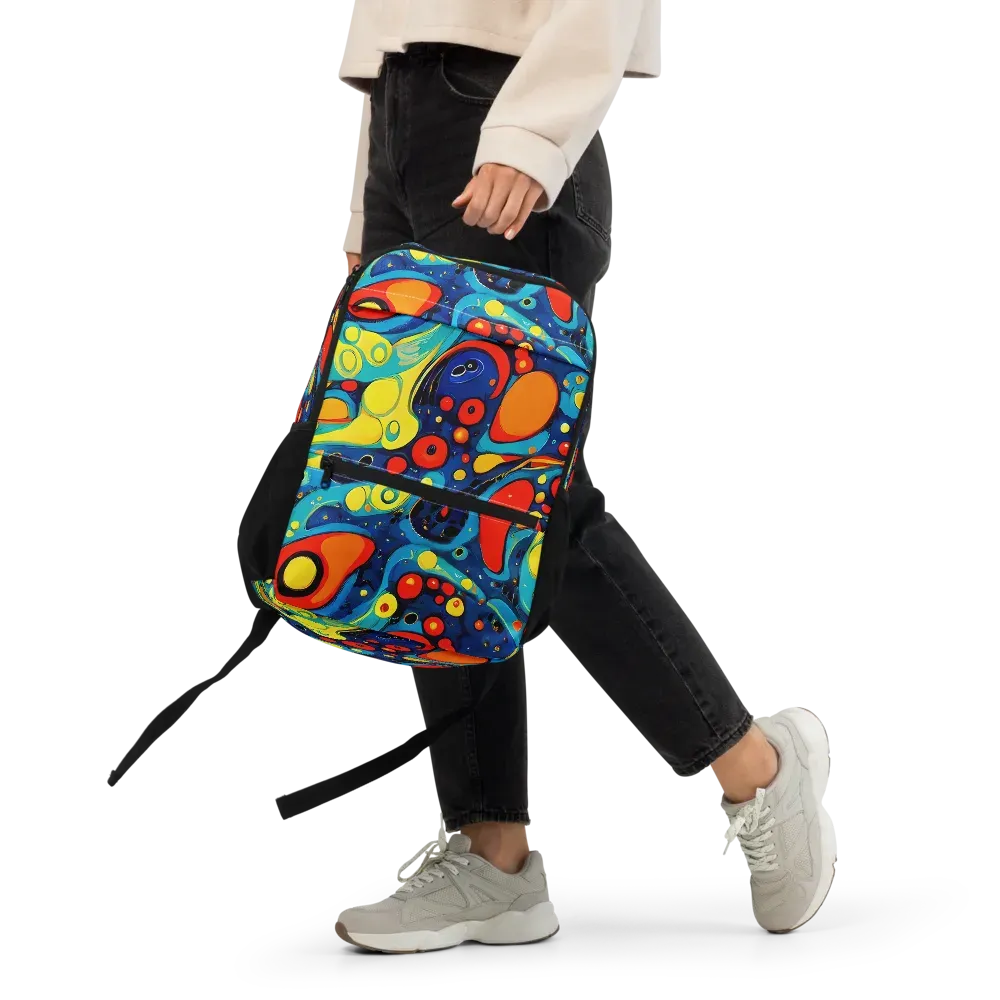 Vivid Amoeba on Utility Backpack — Front