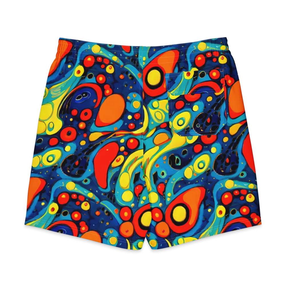 Vivid Amoeba on Men's Board Shorts — Back