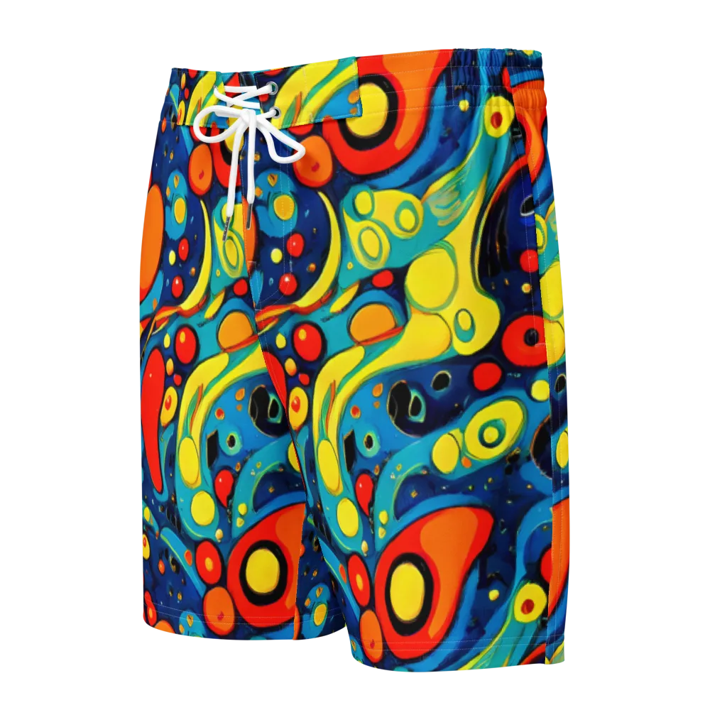 Vivid Amoeba on Men's Board Shorts — Front