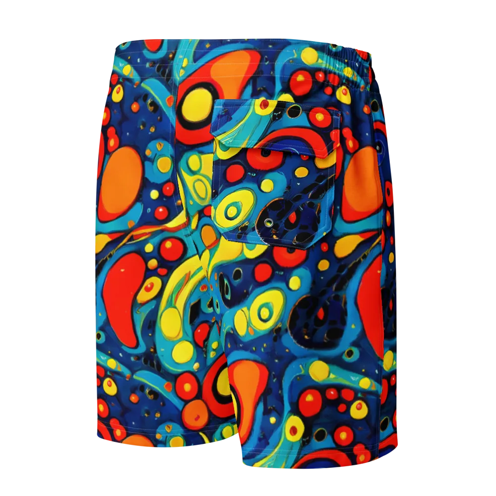 Vivid Amoeba on Men's Board Shorts — Back