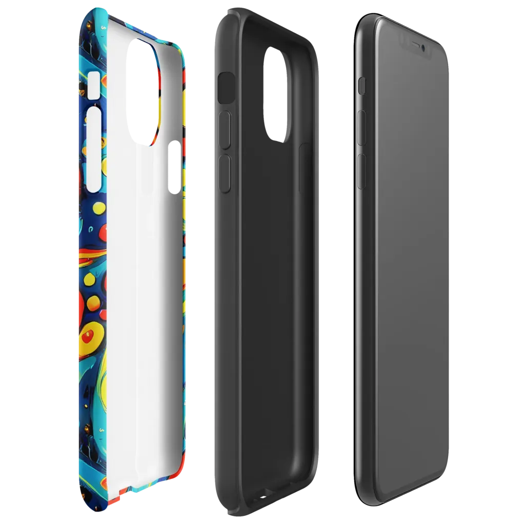 Vivid Amoeba on Tough Case for iPhone® — Right