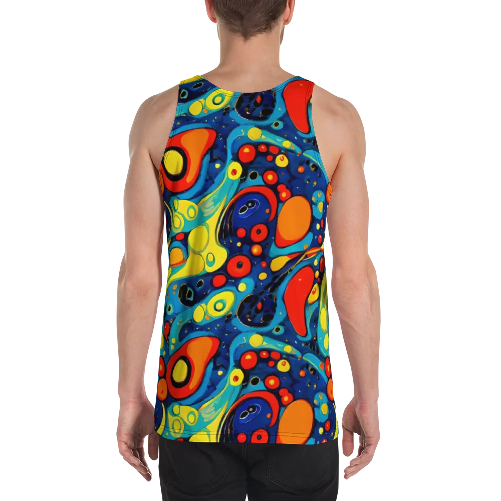 Vivid Amoeba on Men's Tank Top — Back
