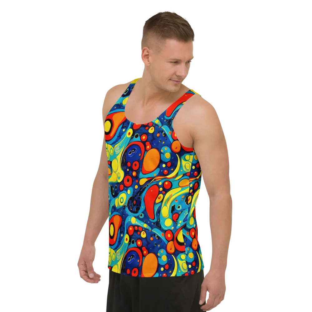 Vivid Amoeba on Men's Tank Top — Left Front