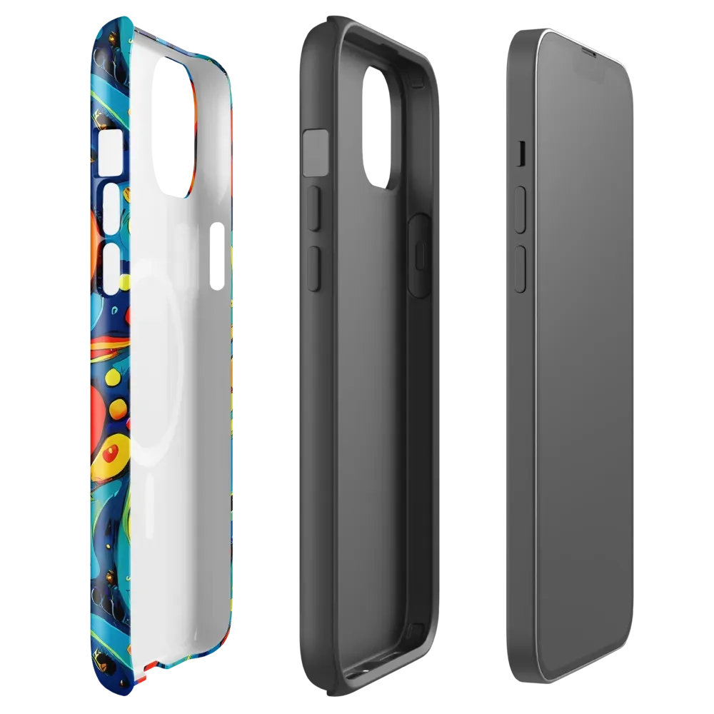 Vivid Amoeba on MagSafe Tough Case for iPhone® — Front