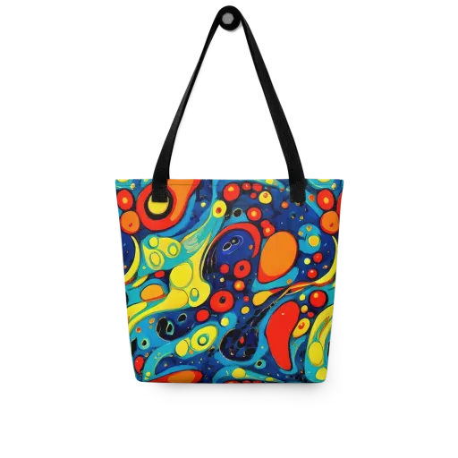 Vivid Amoeba on a Tote Bag