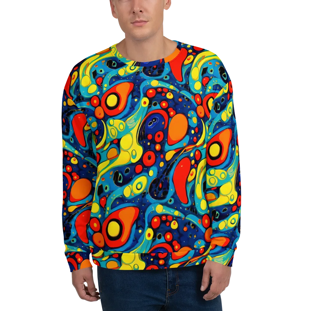 Vivid Amoeba on Sweatshirt — Front