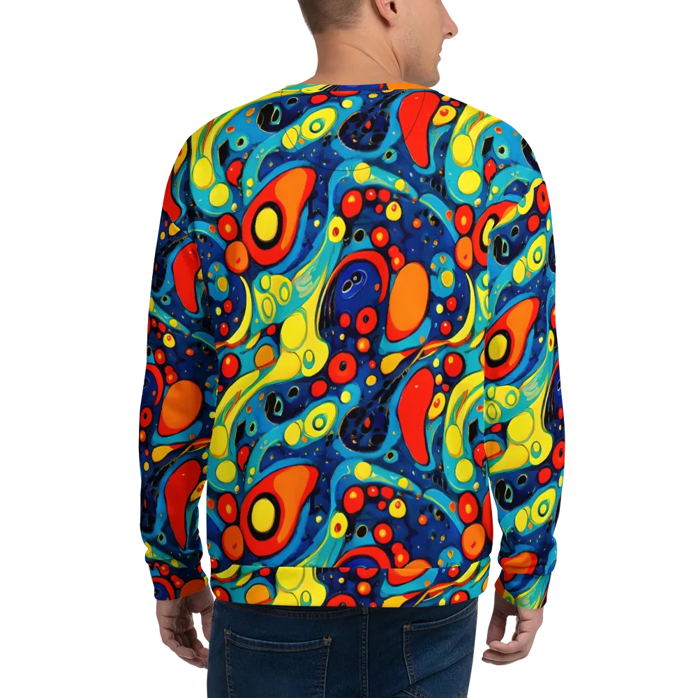Vivid Amoeba on Sweatshirt — Back