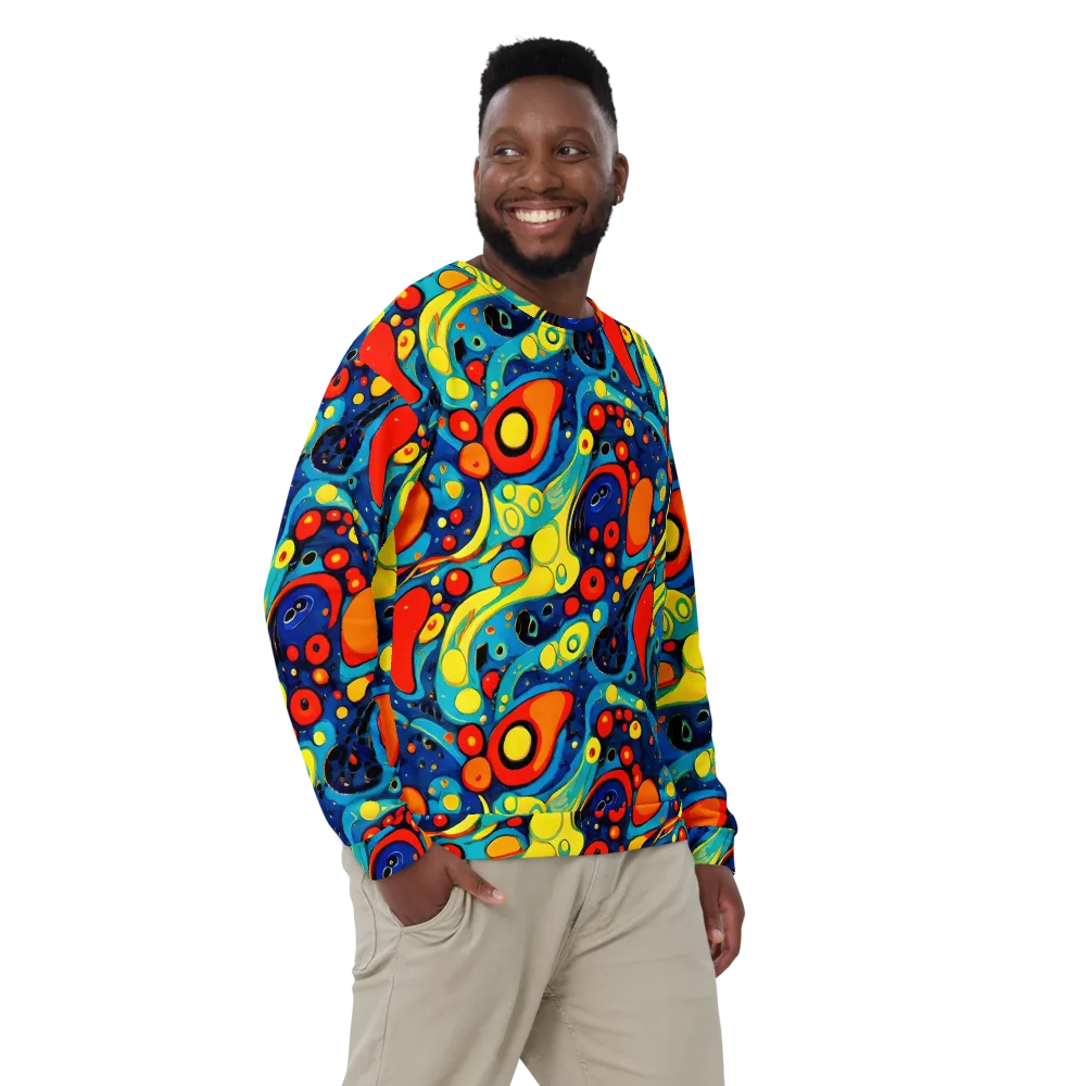 Vivid Amoeba on Sweatshirt — Front