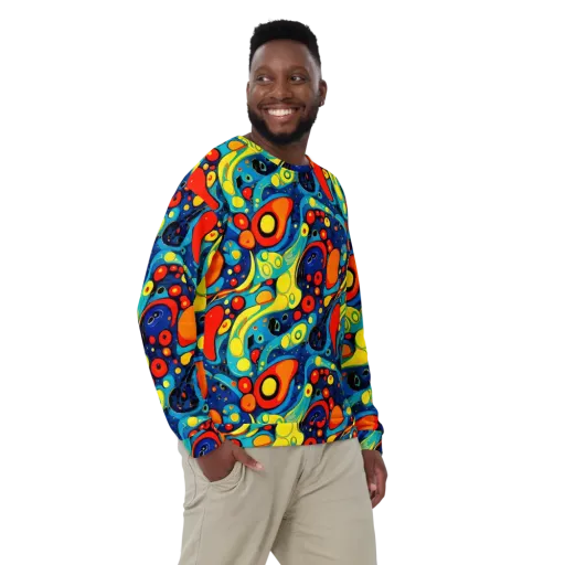Vivid Amoeba on a Sweatshirt