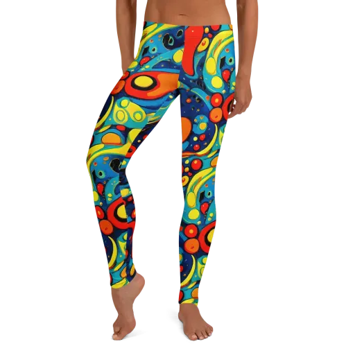 Vivid Amoeba on a Leggings