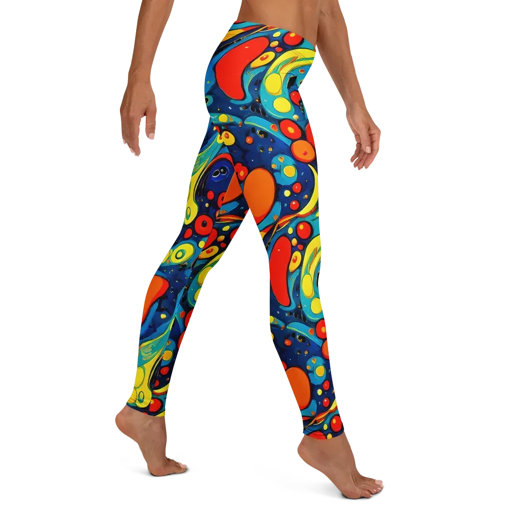 Vivid Amoeba on Leggings — Right