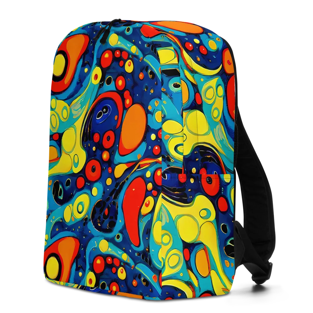 Vivid Amoeba on Minimalist Backpack — Left